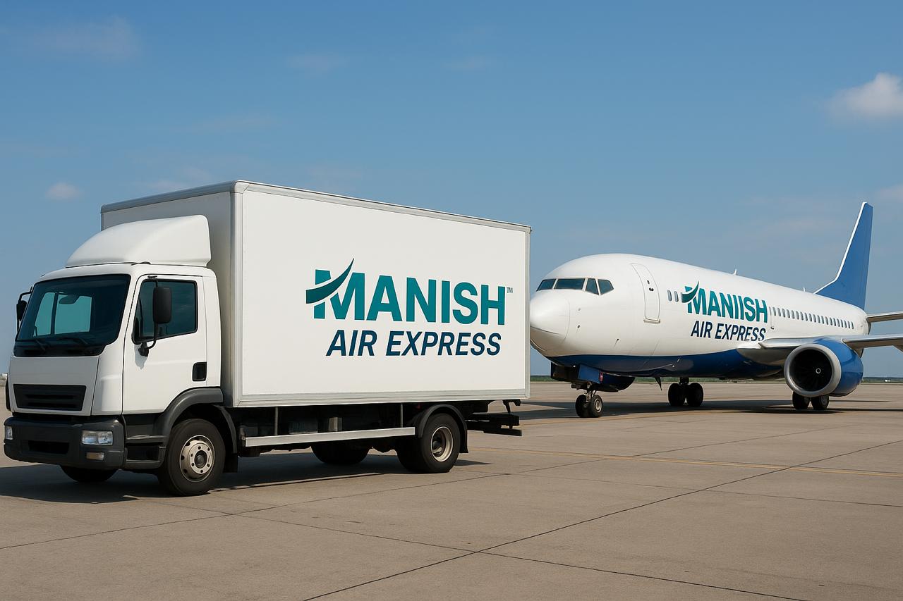 Manish Air Express - Truck and Airplane